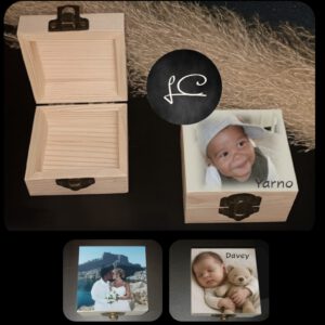 Houten kistje met eigen foto