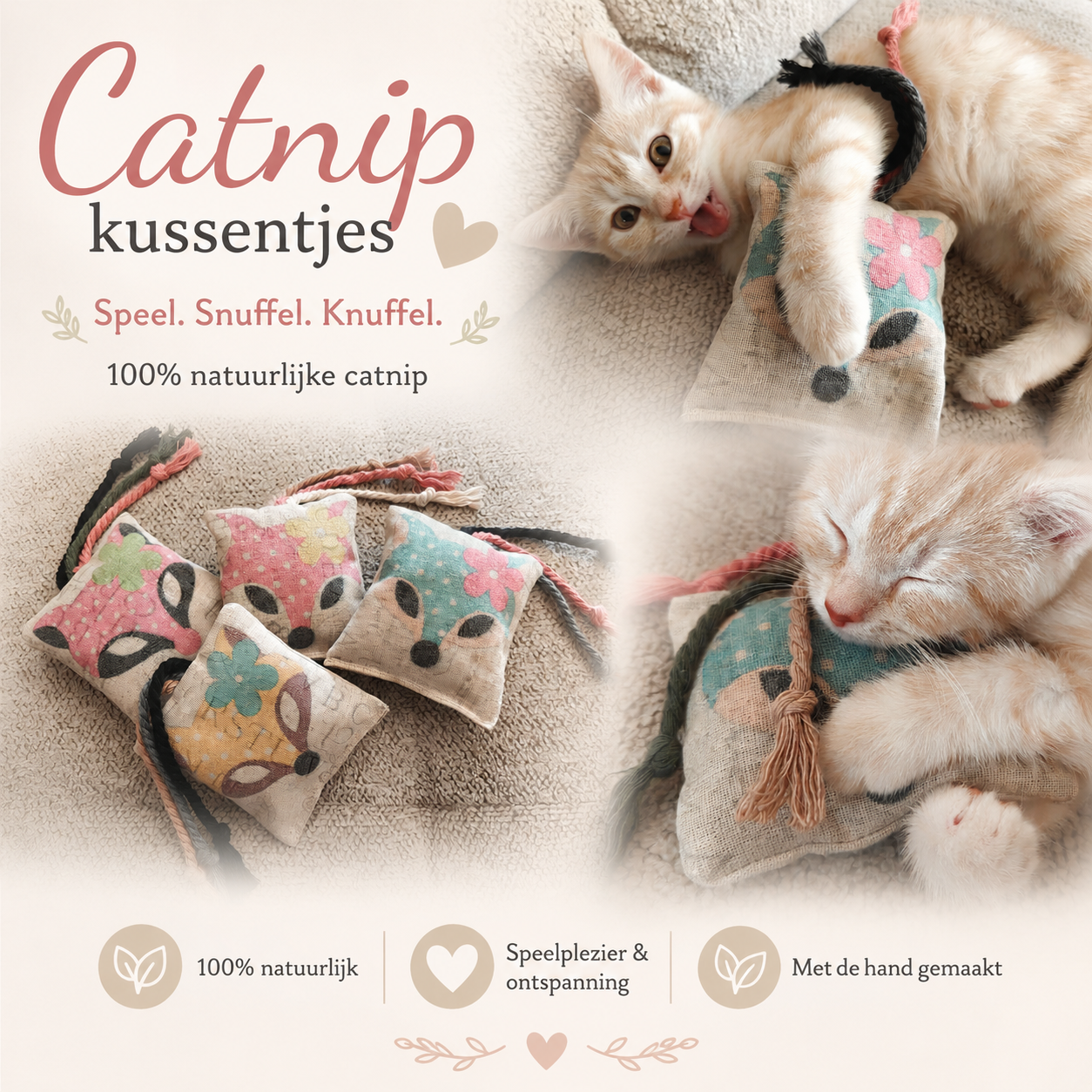 Catnip kussentjes