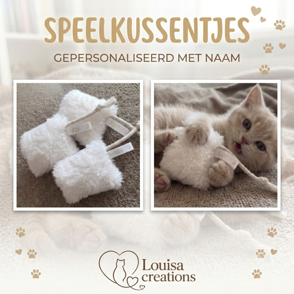 Speelkussentje met naam
