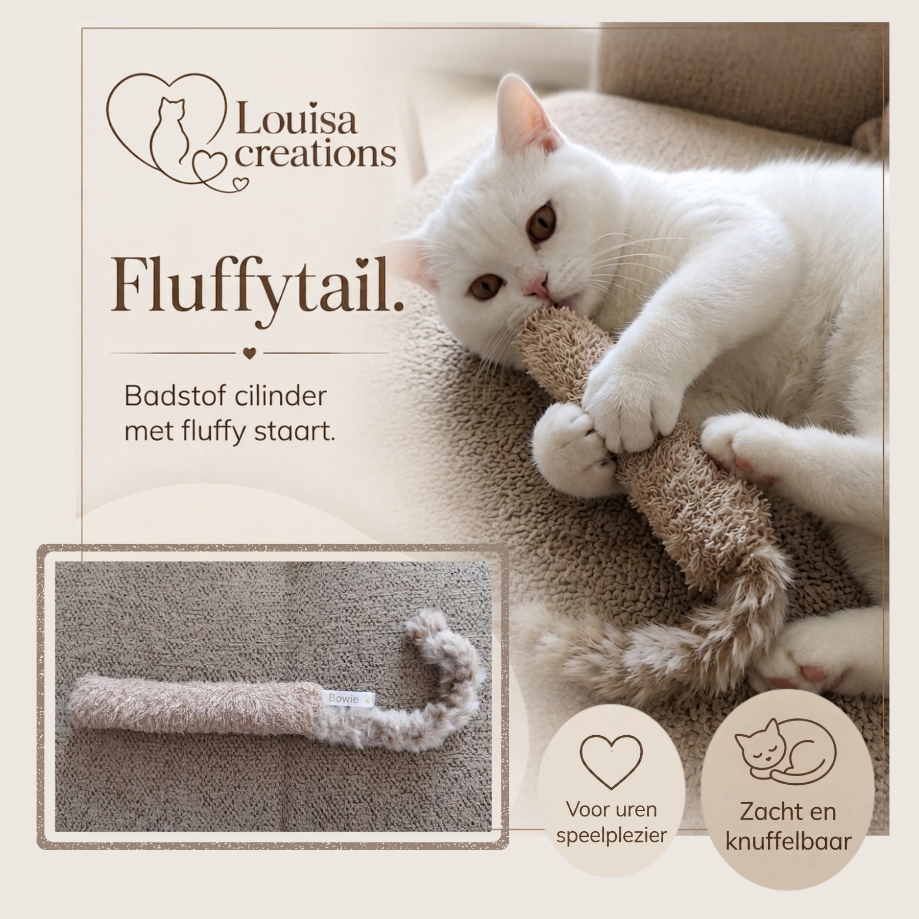 Fluffytail met catnip